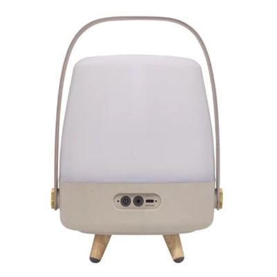 5. Kooduu Lite-up PLAY Mini tragbarer Mono-Lautsprecher Sand, Weiß, Holz 8 W