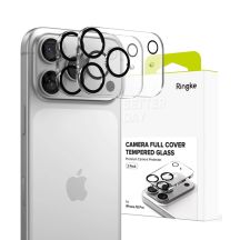 Ringke Kamera-Vollschutzfolie aus gehärtetem Glas (2er-Pack) für iPhone 18 Pro – Schwarz