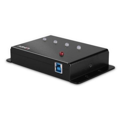 2. Lindy 43374 USB 3.2 Gen 1 (3.1 Gen 1) Typ-B Hubs und Konzentratoren 5000 Mbit/s Schwarz