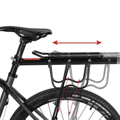 4. Rockbros Shelves Fahrradträger - hinten, Sattelstütze, Schnellspanner