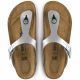 10. Birkenstock Gizeh Birko-Flor Damen Flip-Flops silber normal breit (0043851)
