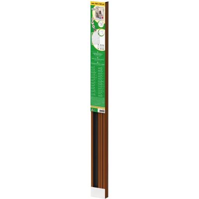47. Moskitonetzfenster Aluminium 100x120 Braun Plus