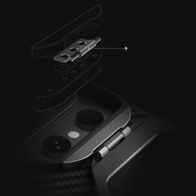 9. Nillkin CarboProp Magnethülle mit Kameraabdeckung und Ständer, kompatibel mit MagSafe für Samsung S26 Ultra – Schwarz
