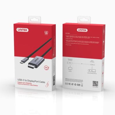 4. UNITEK Adapter USB-C - DP 1.2 4K@60HZ, 1,8M, V1409A