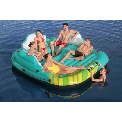 8. Bestway 43407 Pool- und Strandinsel, mehrfarbig, einfarbig, PVC