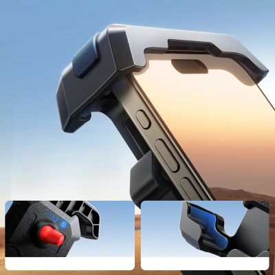 3. Joyroom JR-ZS428 Stoßfeste Lenkerhalterung für Motorrad, Fahrrad, Roller - schwarz