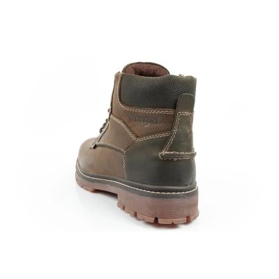5. Wrangler Allan Mid Herren Stiefel Chelsea Boots elegant Leder Grün Braun