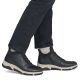 12. Schwarze, gefütterte Damen-Ankle-Boots aus Leder von Rieker (Modell L5651-01)