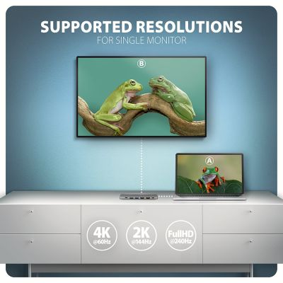 17. Axagon HMC-7HX2 USB-Hub USB 3.2 Gen 1 (3.1 Gen 1) Typ-C Grau