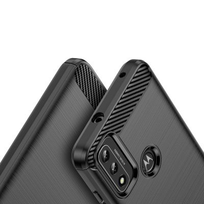 4. Carbon Case Flexible Schutzhülle Motorola Moto G Play 2022 schwarz