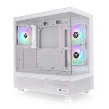THERMALTAKE View 270 Plus TG ARGB Mid-Tower E-ATX-Gehäuse mit Sichtfenster, Weiß