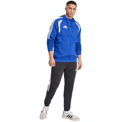 7. adidas Tiro 26 League Sweatshirt-Kapuzenpullover mit durchgehendem Reißverschluss für Herren, Blau, KF9105