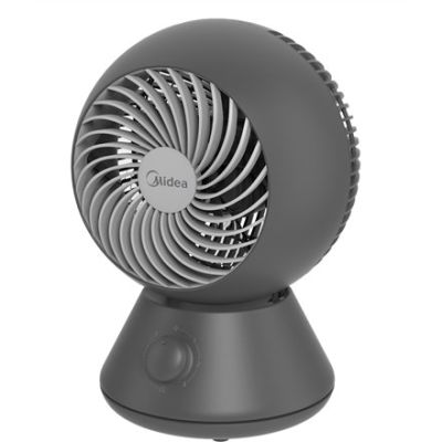 Midea Ventilator | MFT302R0BPK | Tischventilator | Dunkelgrau | 3 Geschwindigkeitsstufen | Oszillationen