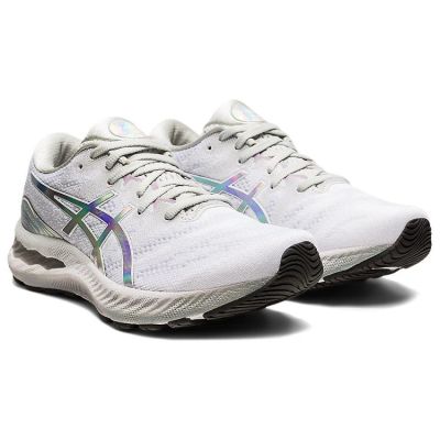 2. ASICS GEL-NIMBUS 23 PLATINUM GLACIER GRAU/WEISS (1012B132-020)