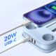 2. Orico AP3 20W GaN 5-in-1 Steckdosenleiste (2x Netzanschluss + 2x USB-A + 1x USB-C) – Blau