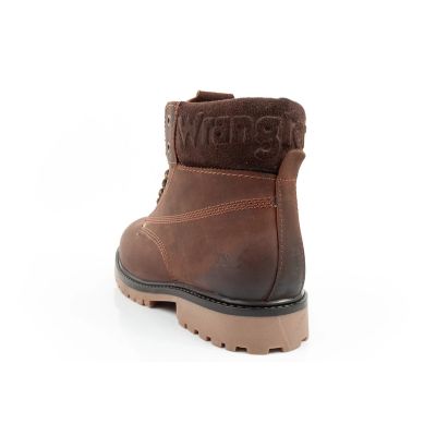 5. Wrangler Arch Herrenstiefel Chelsea Boots Elegantes Leder Dunkelbraun