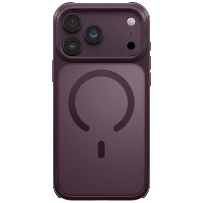 2. Uniq Veren Magclick Ladehülle für iPhone 18 Pro Max / 17 Pro Max – bordeauxrot