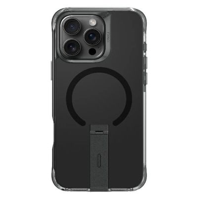 2. Uniq Eleva mit Vertica Stand Hülle für iPhone 16 Pro – Schwarz