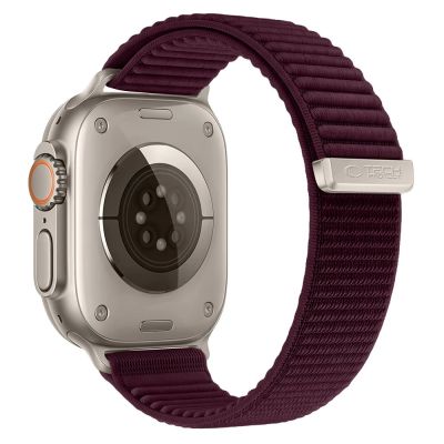 2. Tech-Protect NylonLoop Armband für Apple Watch 40 / 41 / 42 mm – Burgunderrot