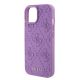 5. Guess GUHCP15SP4EPMU iPhone 15 6,1" lila/helllila Hardcase Leder 4G gestempelt