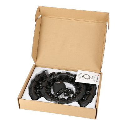 18. HMS HHW01 Hula-Hoop-Reifen mit Noppen und Gewicht, schwarz