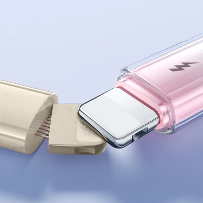 14. Joyroom S-A42 Crystal-Clear Serie 3A USB-A – Lightning Kabel 1,2 m – Weiß