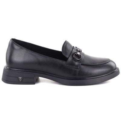2. Schwarze Damen-Brogues aus Leder, Vinceza 39991