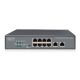 18. Unmanaged Netzwerk-Switch 19" 8x RJ45 10/100 Mbit/s, 2x FastEthernet Uplink, PoE+ 120 W Budget