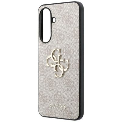 6. Guess Leder-Schutzhülle mit Metalllogo für Samsung Galaxy A57 5G – Rosa