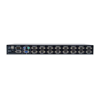 4. PS/2-USB-VGA-KVM-Switch (16 Ports)