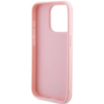 7. Guess GUHCP15XPSAIRSP iPhone 15 Pro Max 6,7" Pink/Pink Hardcase Saffiano Iridescent Script