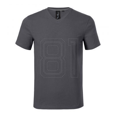 2. Malfini Action V-Ausschnitt M MLI-70083 helles Anthrazit T-Shirt