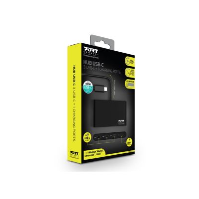 2. Port Designs 900147 USB-Typ-C Hubs und Konzentratoren 5000 Mbit/s Schwarz