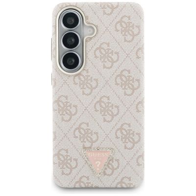 3. Guess 4G Triangle Logo MagSafe Hülle für Samsung Galaxy S26 - Pink