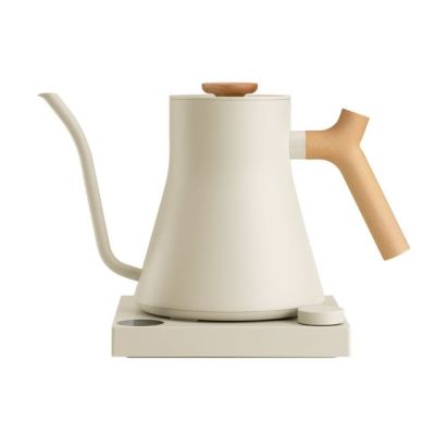 5. Fellow Stagg EKG PRO 900ml Sesambeige Wasserkocher mit Holzgriff
