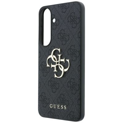5. Guess MagSafe Hülle mit geprägtem 4G-Ring und klassischem Logo für Samsung Galaxy S26 FE – Schwarz