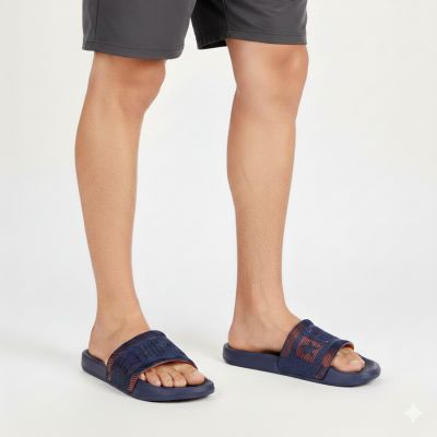 5. Herren-Flip-Flops in Marineblau, Modell Big Star RR174A052, geeignet für Strand und Pool