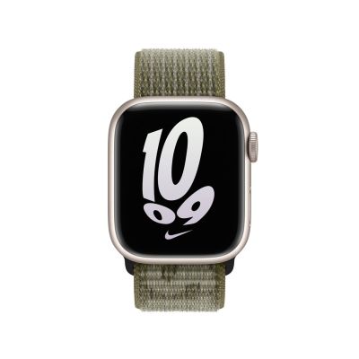 4. Apple Nike Sport Loop Armband für Apple Watch Sequoia/Reinplatin 41 mm