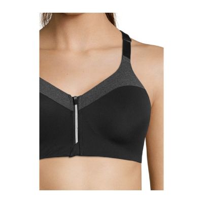 10. CASALL Sport-BH mit Frontreißverschluss, Grau