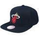 Mitchell & Ness NBA Miami Heat Top Spot Snapback Hwc Heat Cap HHSS2976-MHEYYPPPBLCK