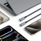 5. Tech-Protect UltraBoost Max USB-C 4.0 / USB-C 4.0 PD-Kabel 240 W 8K 40 Gbit/s 1 m – Grau