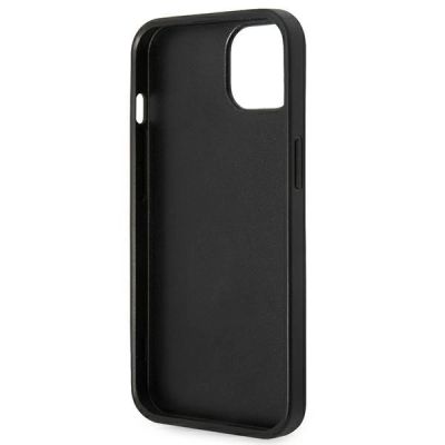 7. Karl Lagerfeld Saffiano Choupette Head Patch Case für iPhone 14 Plus – Schwarz