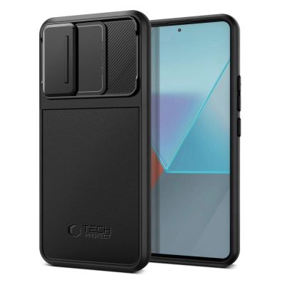 Tech-Protect Velar Cam+ Hülle für Xiaomi Redmi Note 13 Pro 5G / Poco X6 5G – Schwarz
