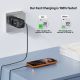 12. UNITEK 2X GAN Wandladegerät USB-C & USB-A 20W Schwarz