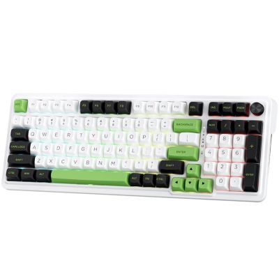 5. REDRAGON K686WBG-RGB-MAX Eisa Max Tastatur USB + RF Wireless + Bluetooth Weiß, Schwarz