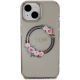 3. Guess IML Flowers Wreath MagSafe Hülle für iPhone 15 / 14 / 13 – Schwarz