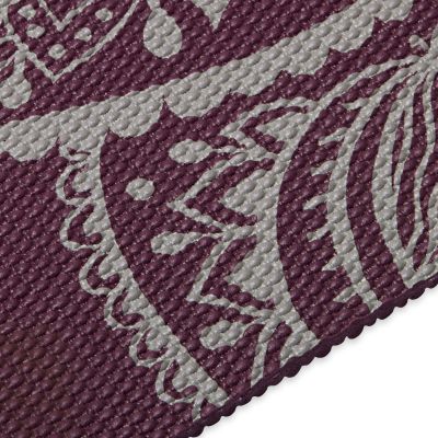 12. Gaiam Yogamatte „Midnight Plum Sundial Flower“, 5 mm, 65734