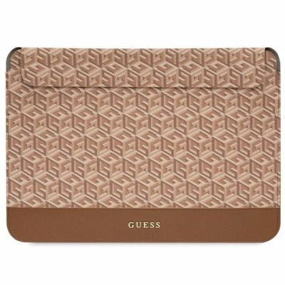 Guess GCube Stripes Tasche für einen 14-Zoll-Laptop – braun