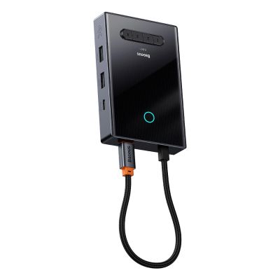 3. Baseus PioneerJoy 8-in-1 USB-C-Hub HDMI 4K@60Hz + HDMI 4K@30Hz + DisplayPort 8K@30Hz + VGA + 2 x USB-A 3.0 + 2 x USB-C - grau