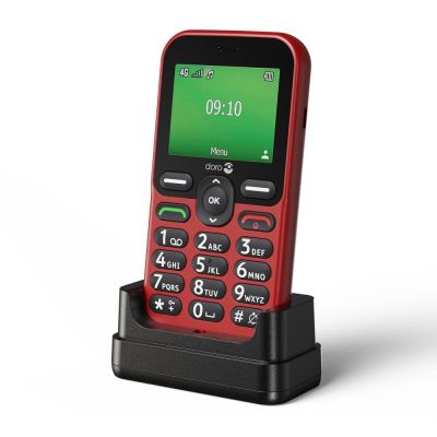 8. Doro Leva E10 6,1 cm (2,4") 118,9 g Rotes Telefon für Senioren